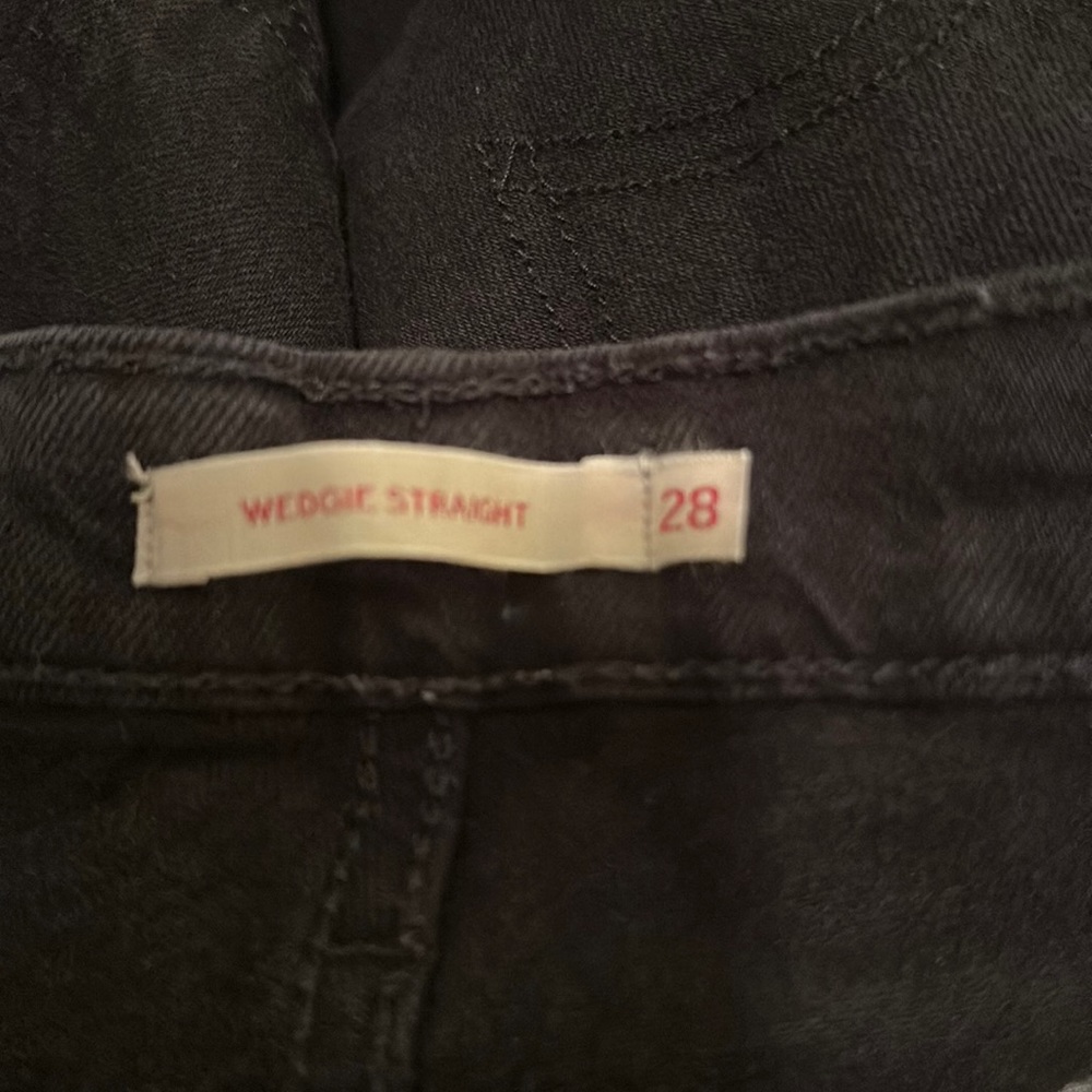Misses black button fly Levi's "Wedge straight"